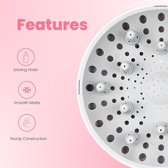 GIHALI Universal Hair Diffuser “Super Sturdy” 1.7 Inch to 2.6 Inch for Natural Curly and Wavy Hair, Hair Dryer Attachment (Lavender)