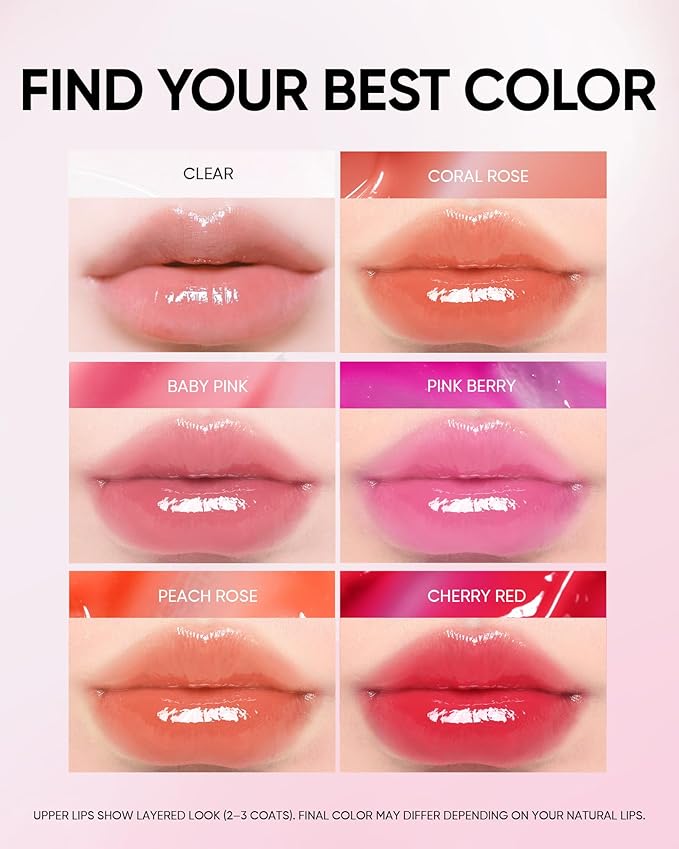 Peptide Brightening Lip Serum, Hydrating & Plumping Tinted Lip Gloss, Moisturizing Lip Balm with Polypeptides & Squalane for Glossy Sheer, Smooth Lips (00 Clear)