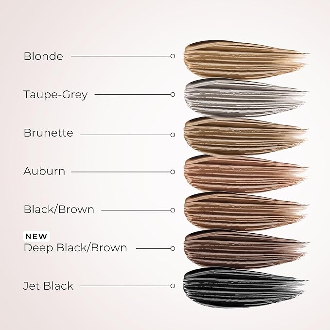 WUNDERBROW Eyebrow Gel, Waterproof, Smudgeproof, Long Lasting, Shade: Deep Black/Brown, Vegan and Cruelty-Free