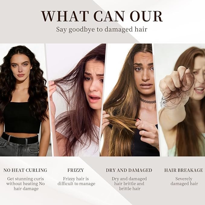 Heatless Curling Scrunchie Overnight Blowout, Sleep Scrunchie, Heatless Hair Curler Damage-Free, for Sleeping Soft Rollers for Overnight No-Heat Curls Short, medium and long hair To Sleep