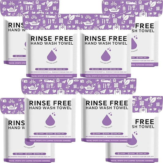 8 Packs XL No Rinse Body Wipes for Adults Bathing, Rinse Free Bathing Shower Wipes for Adults. Soap Infused, Disposable Body wipes for Elderly 200 PCS for Camping, Elderly, Post Surgery, Gym