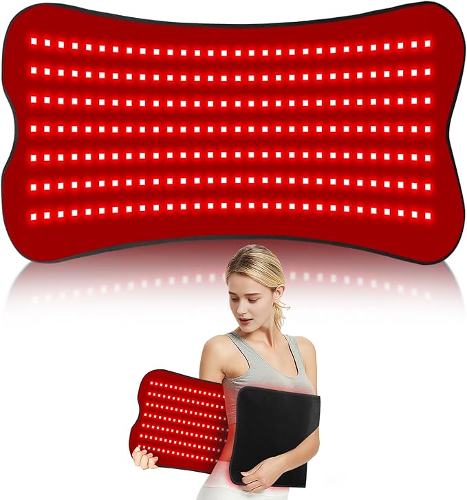 31.5''×14'' Red Light Therapy for Body, Eligible Infrared Light Therapy Pad, Dual Chip Grade 210 LEDs 660nm&850nm Infrared Light Therapy Wearable with Timer Remote Control