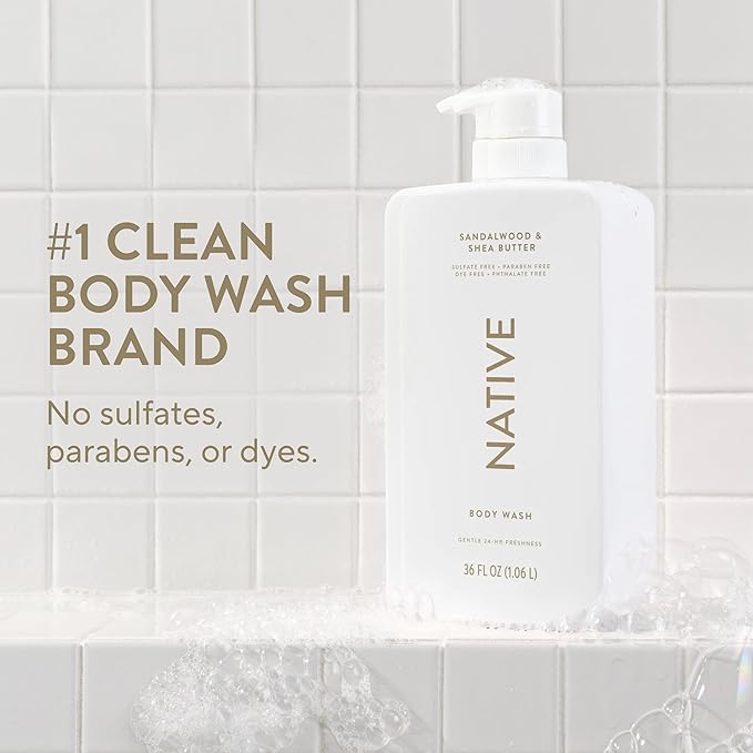 Native Sandalwood & Shea Butter Body Wash 36 fl oz