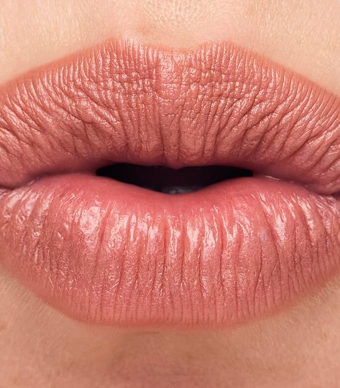 MAKE Beauty Continuum Lip Liner – Long Lasting Creamy Liner with Velvet Matte Finish – Includes Built-In Sharpener and Blending Brush – Highly Pigmented Neutral Nude Lip Color – Shade, Atmospheric
