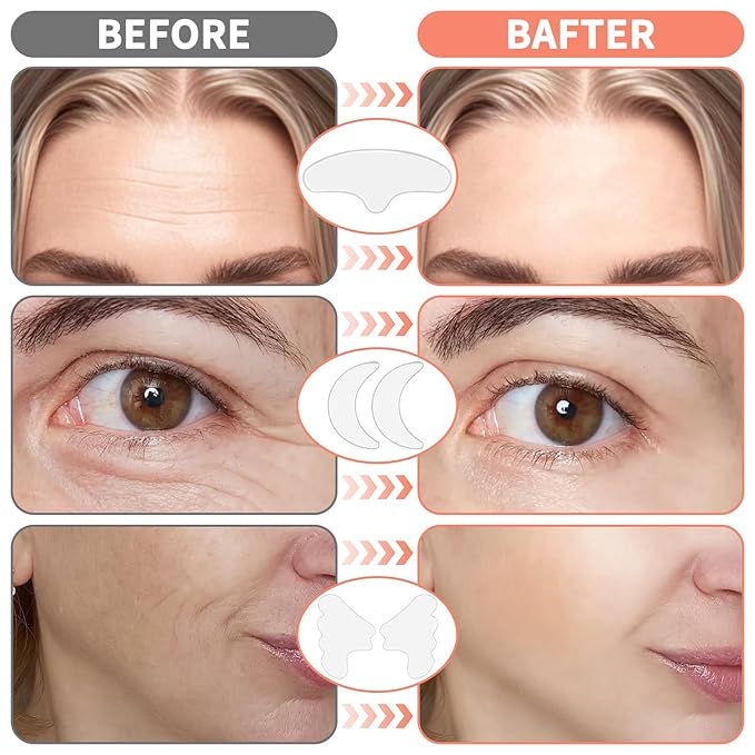 KODASNY Neck Wrinkle Patches, Anti Wrinkle Silicone Patches，Reusable Chest Firming and Tightening Facial Masks, Collagen Neck Fine Line Pads for Women Reduce Fine Wrinkles, Moisturizing & Firming-11