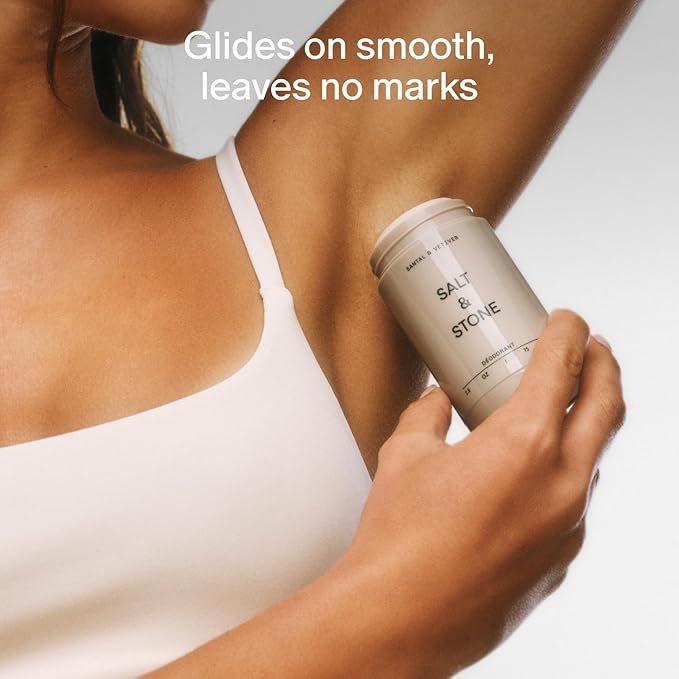SALT & STONE Aluminum Free Deodorant | Extra Strength 48 Hour Protection for Women & Men | Made with Seaweed Extracts, Niacinamide & Prebiotics (Mini Deodorant Discovery Set)
