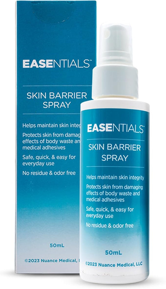 Quick-Drying, Low-Residue Ostomy Barrier Spray – Barrier Spray Ideal for Sensitive Skin - Silicone Skin Prep for Pain-Free Application and Removal of Ostomy Pouches and Bandages