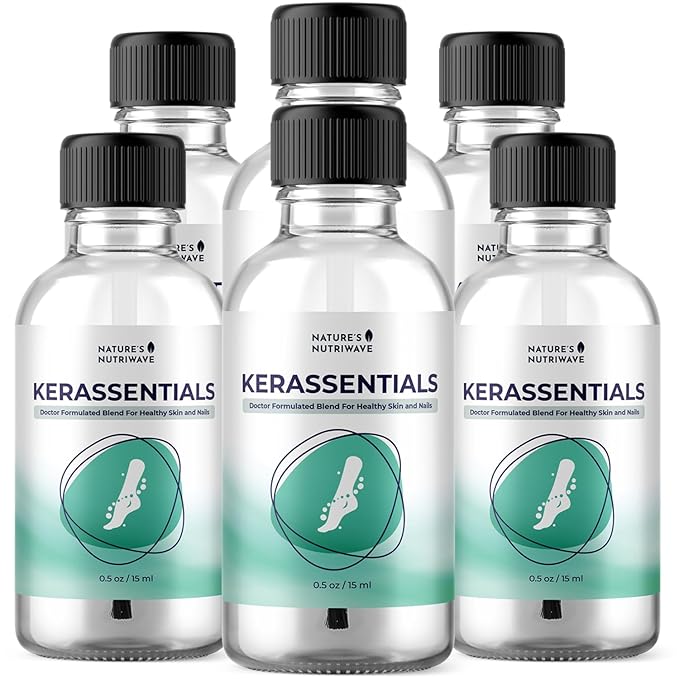 Kerassentials Oil, 8-IN-1 Plant-Based Formula, Natural Ingredients | Made in USA, No Stimulants, Non-GMO – 15ml, 6 Month Supply