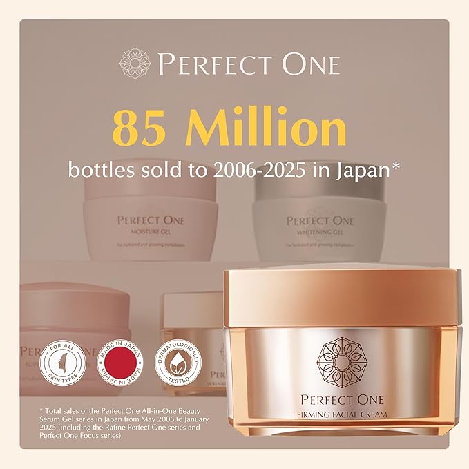PERFECT ONE Firming Face Cream – Anti-Aging Collagen Moisturizer with Hyaluronic Acid, Niacinamide, and Squalane for firmer, brighter hydrated skin – All-in-One Skin Tightening Facial & Eye Cream, 50g