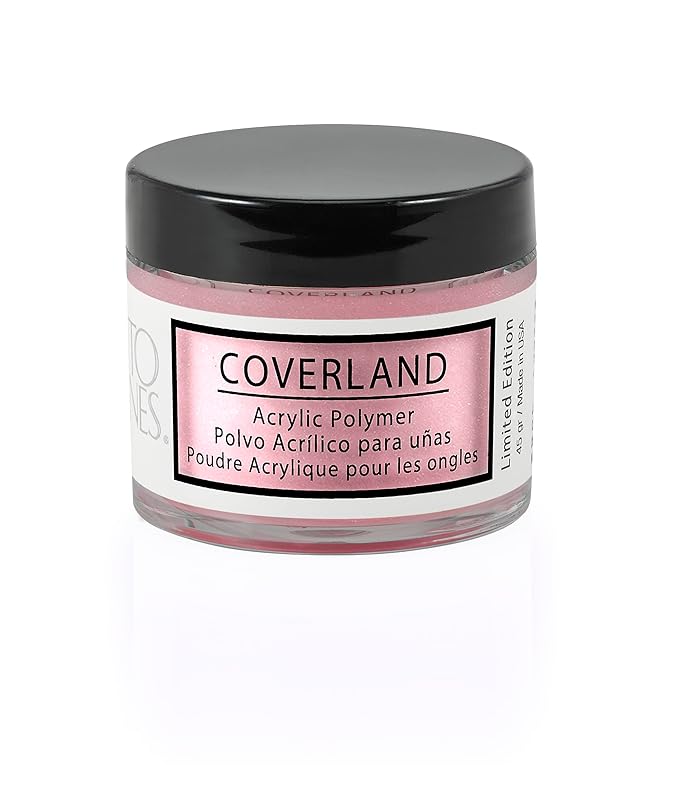 Tones Coverland Acrylic Nail Powder "Cindy Lou" Pink - Limited Edition Acrylic Powder for Nail Design, Sculpting, and Masking Nail Bed Imperfections - Professional Acrylic Nail Supplies - (1.5 Oz)