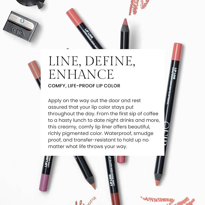 OFIR Longwear Demi-Matte Lip Pencil | Smudge-Proof, Easy Glide, Hydrating, Long-Lasting Color | Off Pink - Neutral Nude Lip Liner Pencil | 0.042 OZ