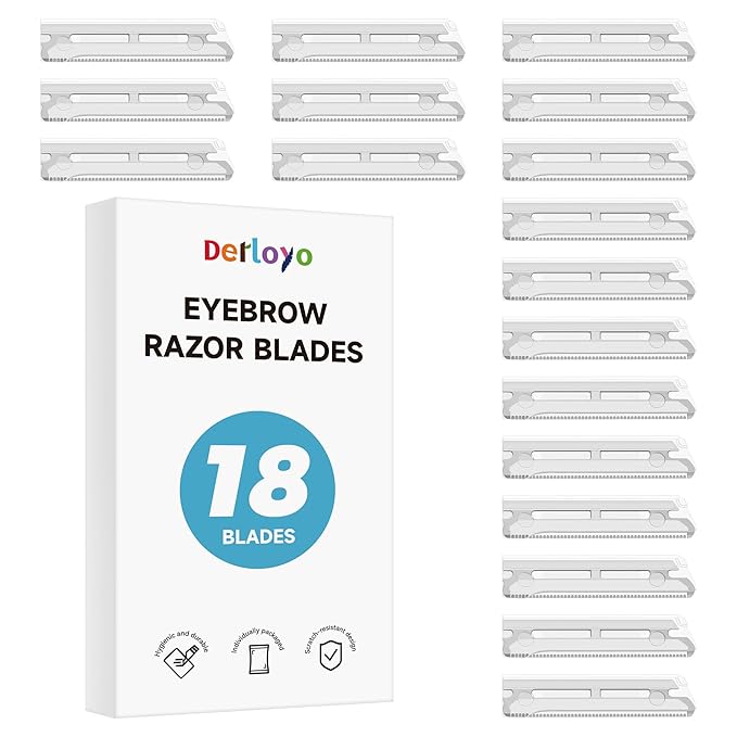 18-Pack Replacement Blades for Women's Eyebrow Razor