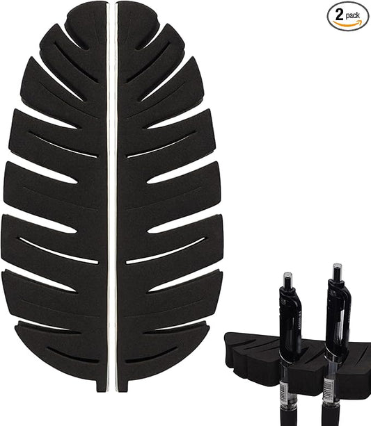 Paint Brush Holder Drying Rack, 2Pcs Multifunctional Pen Rack, Black