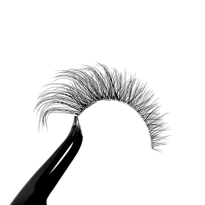 Pooplunch False Eyelashes Foxy Cat Eye Look Natural Lashes Wispy Short Extension Fluffy Volume Clear Band Faux Mink Fake Eyelash Strips 7 Pairs Pack