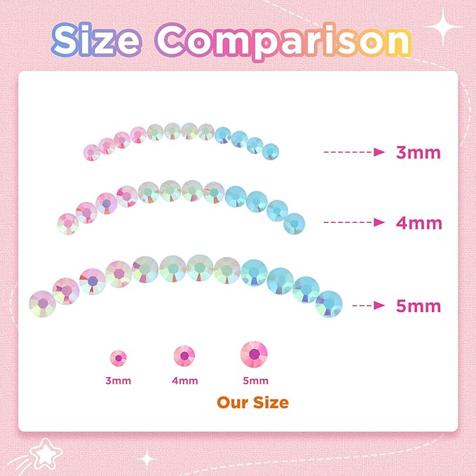 Zefy 40 Colors Resin Jelly Rhinestones for Bedazzling, 5mm 10000 Pcs Flatback Gems for Crafting, Bedazzling Kit with 3Pcs B7000 Glue for Clothing Shoes Nail Book Diamond Art