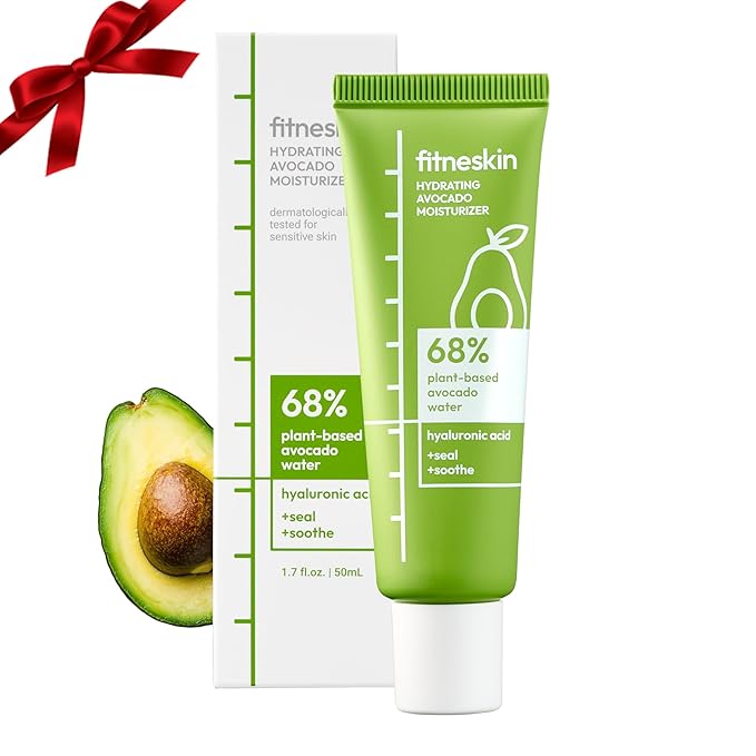 Hydrating Face Moisturizer – Avocado Extract, Panthenol – Deep Hydration Cream for Dry & Sensitive Skin – Barrier Repair, Fast Absorbing, Vegan, Fragrance-Free, Korean Skincare – 50ml