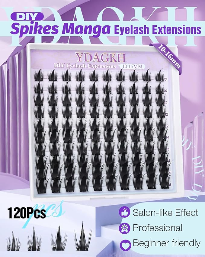 Wispy Lash Clusters Spikes Manga Cluster Eyelash Extensions Natural Invisible Band Spiky Eyelash Clusters Fairy Anime Individual Lashes 10-16mm Doll Lash Extension