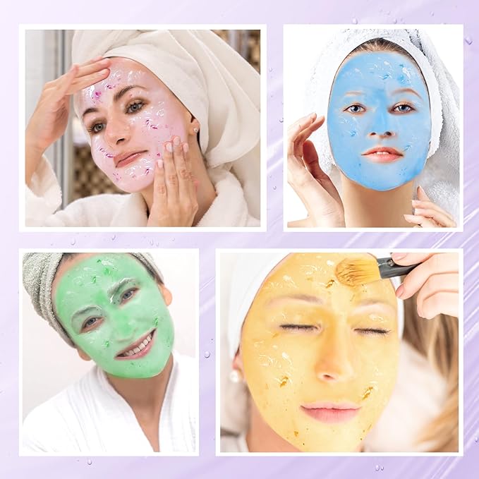 LUCKY CAT Jelly Mask for Facials Professional, Hydrating & Moisturizing Peel-Off Gel Jelly Face Mask Skin Care for Deep Hydration & Glow, Professional Spa Use for All Skin Types 23 Fl Oz (Lavender)