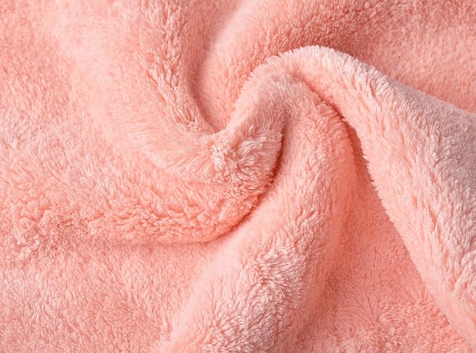 BloomSesame Makeup Remover Cloths for Face, Eye, Lips - Reusable Makeup Remover Pads Soft Microfiber Facial Cleansing Cloths 8 x 8 inch 6 Pack (Coral)