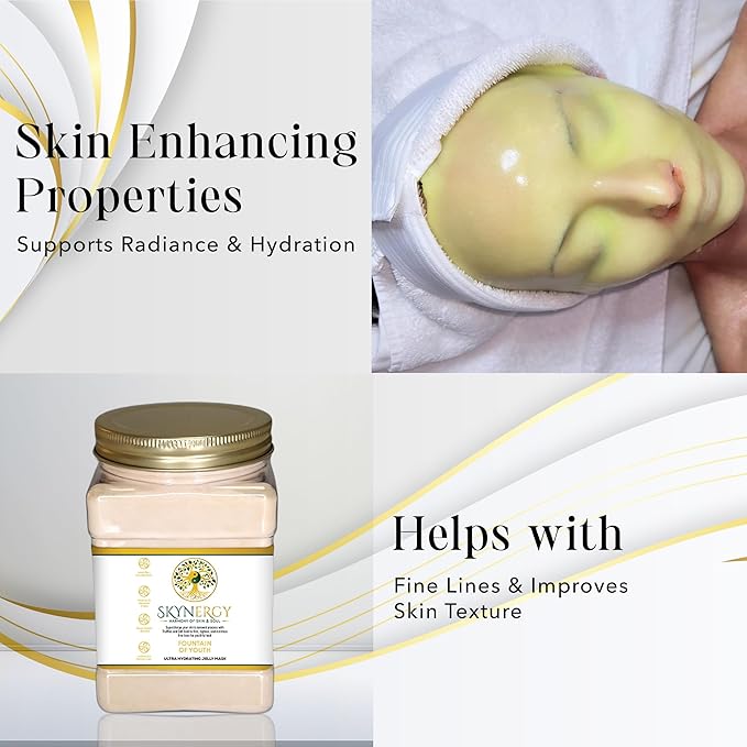 Fountain Of Youth Jelly Mask - Professional Peel Off Mask for Hydration & Glow - Vajafacial Jelly Mask - Spa Grade Skincare Mask for Home Use, hydro Glo Face Mask |12 Applications (30 Fl Oz)