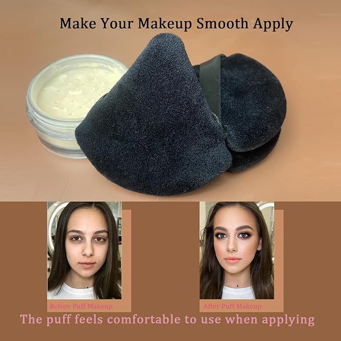 9 pcs Powder Puff Face Makeup Sponge:Powder Puff Face Triangle for Loose Powder Cosmetic Foundation makeup puff