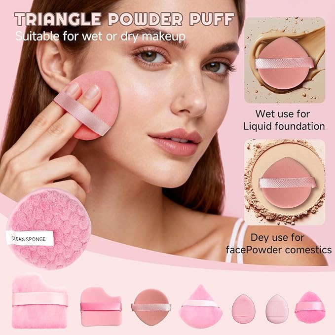 70Pcs Makeup Brushes Set, Pink Professional Makeup Brush Set Multi-functional Makeup Brush Kit, Eye and Face Makeup Brushes & Tools, Premium Synthetic Facial Makeup Accessories