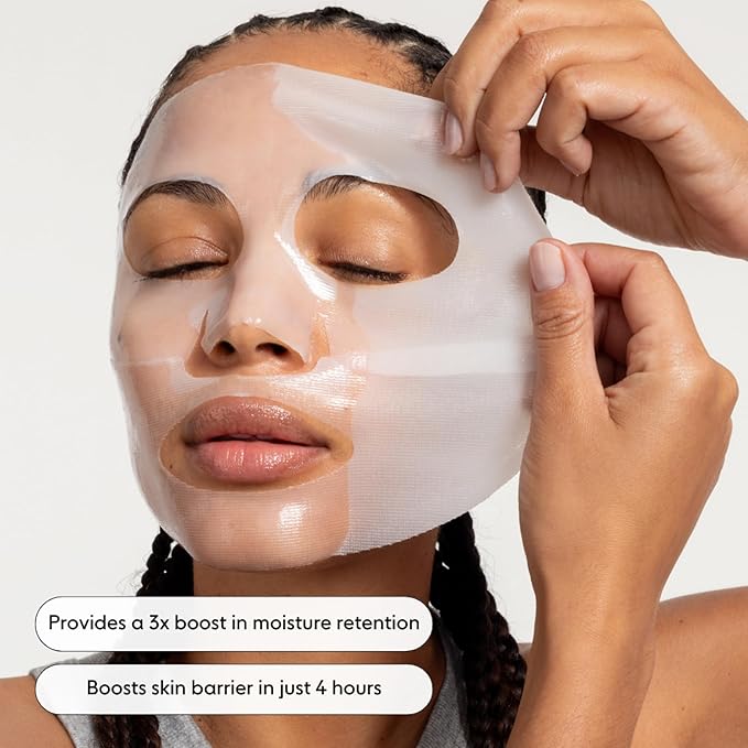LOOPS Dew Cloud Ultra Hydrating Hydrogel Korean Face Mask for Every Skin Type - Five Ultra Hydrating Collagen Masks to Deeply Moisturize & Restore Your Skin - Gifts for Women, Stocking Stuffer - 5 pc