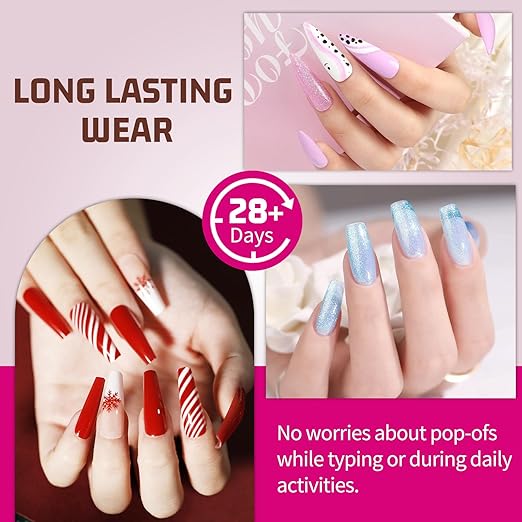 MAGIC ARMOR 30g Semi Solid Nail Glue for Press On Nail, No UV Lamp Need Gel Nail Glue with Cuticle Pusher and Nail File, Quick Drying Gel Long Lasting for Fake Acrylic Nails
