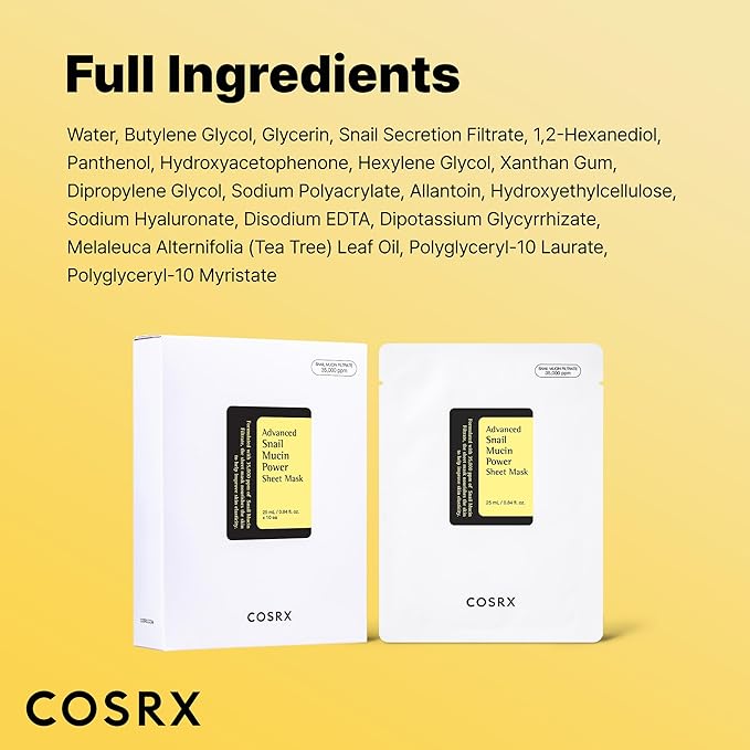 Snail Mucin Power Sheet Mask by CosRX