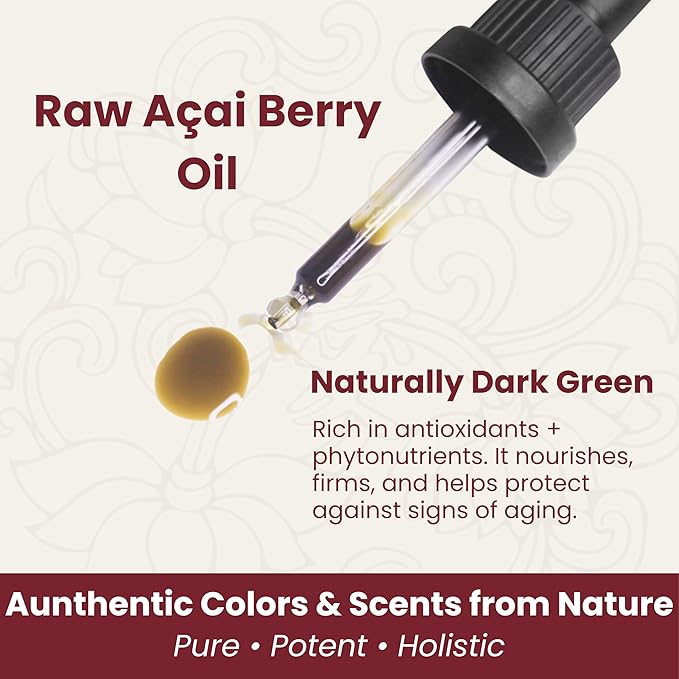 Anti Aging Facial Serum — Plant-Based Retinol & Peptide Alternative, Brightening Anti-Wrinkle Oil for Women, Lightweight Hydrating Facial Oil with Açai, Passionfruit, and Pomegranate - 0.50oz