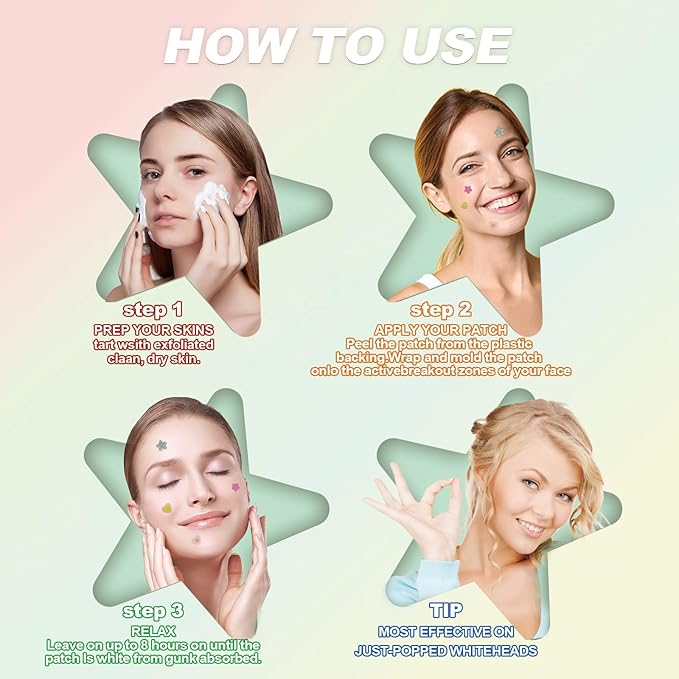Pimple Patches for Face, Bright Shimmer Hydrocolloid Acne Patches, Zit Covers & Spot Stickers for Blemish Care with Tea Tree Oil, Salicylic Acid & Centella, 3 Sizes (10mm, 12mm, 14mm), 400 Count