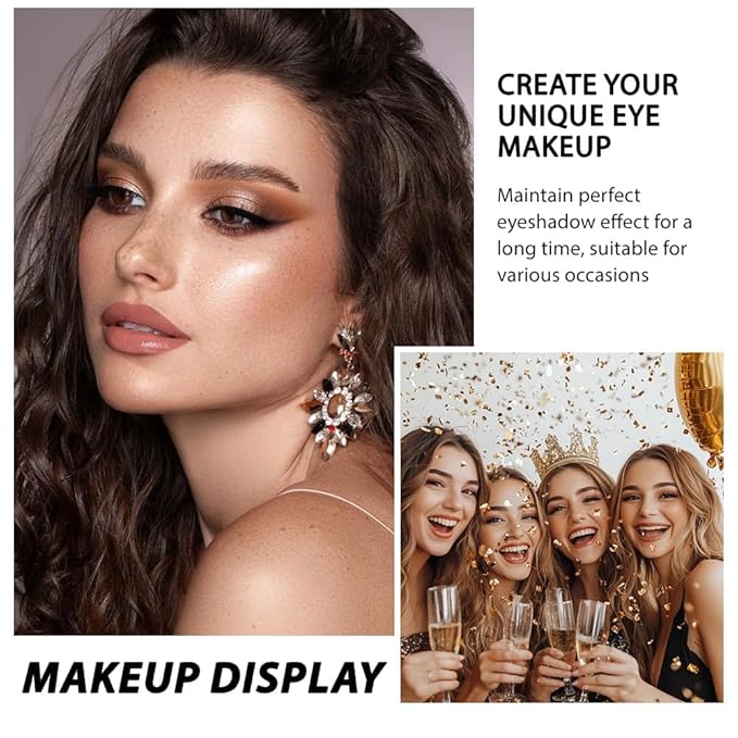AMY'S DIARY 9-Color Warm Bronze Eyeshadow Palette, Gold Champagne Neutral Eye Makeup with Matte & Shimmer Shades, Highly Pigmented Long-Lasting Blendable Brown Nude Shadow for Daily Glam Look
