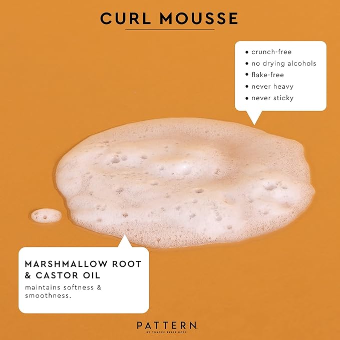 PATTERN Beauty by Tracee Ellis Ross Curl Mousse 8 fl oz- Volume and Hold for Curly Hair 3a-4c