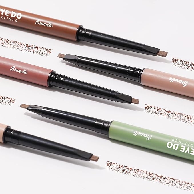 Grey Eyebrow Pencil for Older Women Soft, Retractable Gray Eyebrow Pencil for Women, Ultra Fine Brow Pencil for Gray Hair with Brush, Long lasting, Sweatproof, Grey, YES.EYE DO