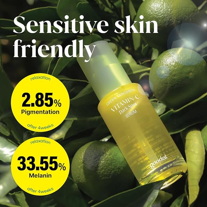 GOODAL Green Tangerine Vitamin C Serum, Korean Skin Care - Advanced Version 1.02 fl oz