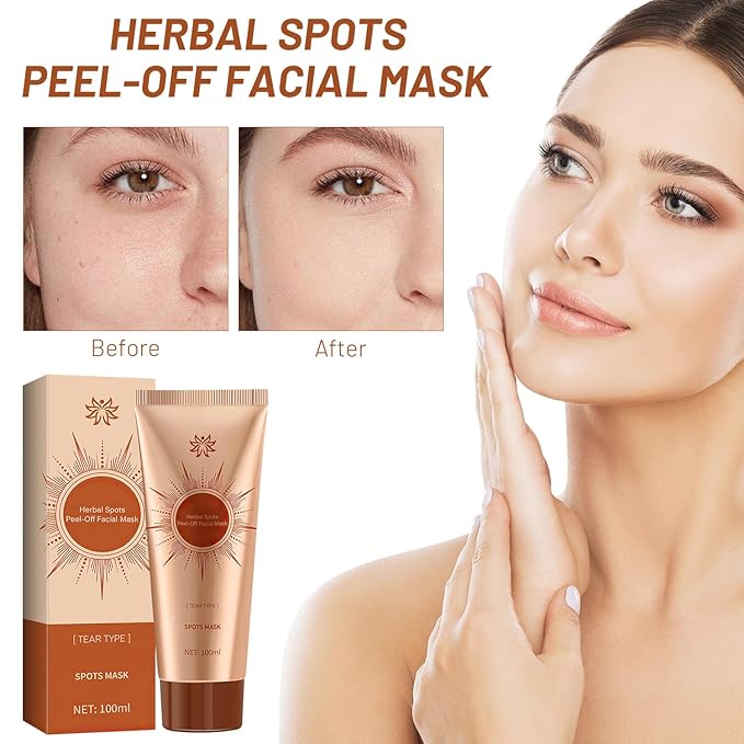 Parowu Herbal Spots Peel-Off Facial Mask,Online Spot Peel off Mask,Spot Removing Face Mask,Advanced Skin Cream,Natural Herbal Ingredients for All Skin Types(2PCS)