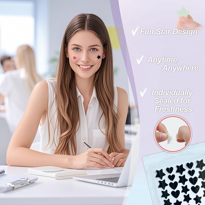 Pimple Patches for Face, Multi-Color Hydrocolloid Acne Patches, Zit Covers & Spot Stickers for Discreet Blemish Care with Tea Tree Oil, Salicylic Acid & Centella, 3 Sizes (10mm, 12mm, 14mm), 200 Count