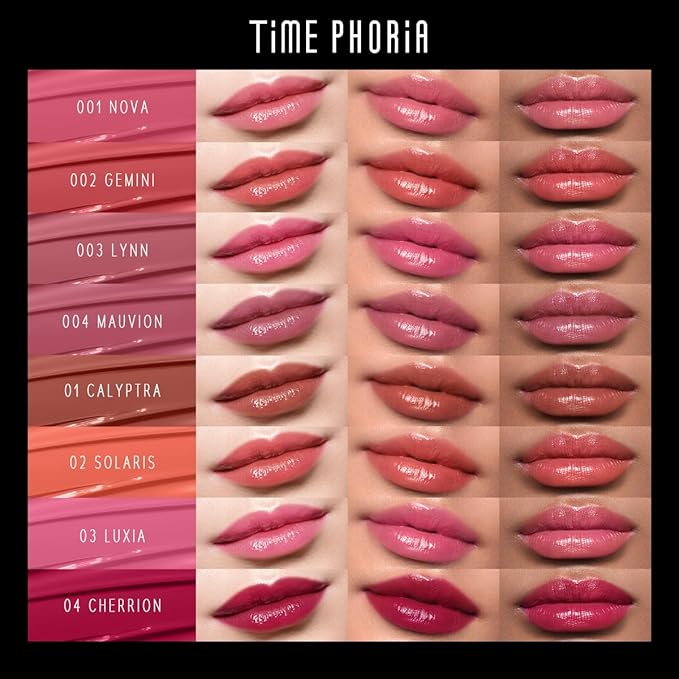 Stellar Dust Lip Stain 15 Aureon, Waterproof Transfer-Proof Lip Gloss, Reddish Pink Tinted Glossy Finish, High-Pigment Vibrant Color, Hydrating Lightweight Long-Lasting Lip Makeup for Women