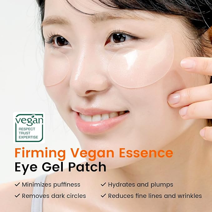 SEONGLOW Caffeine Under Eye Patches: 30 Pairs Korean Hydrogel Eye Masks for Dark Circles Puffiness Relief with Niacinamide Hyaluronic Acid - Undereye Brightening Hydrating Anti-Wrinkle Treatment