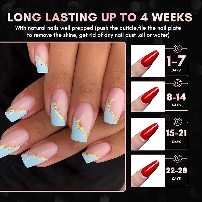 Makartt Short Coffin Nail Tips: 500pcs Clear Press on Full Cover Fake Ballerina Nails Tip Extension 10 Sizes Long Lasting Soak Off False Acrylic Kit for Home & Salon Use