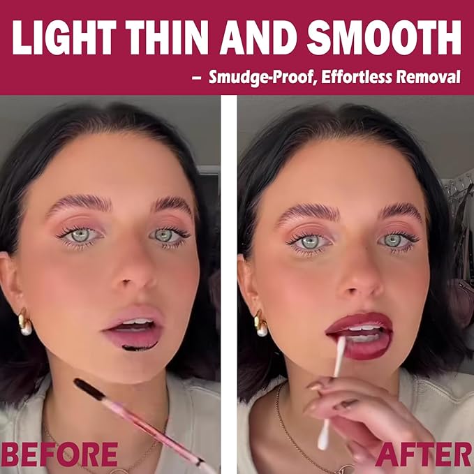 TALINZEN lip stain peel off,beauty-waterproof,transfer-proof and smudge-proof,makeup for all occasions,perfect for everyone (#00,0.12floz/3.5ml e)