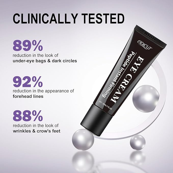 Temporary Instant Eye Tightener Cream – 30 ML Lightweight Under Eye Cream for Daily Skincare, Helps Smooth the Look of Eye Bags & Puffiness, Provides Temporary Cosmetic Tightening & Hydration -1 Pack