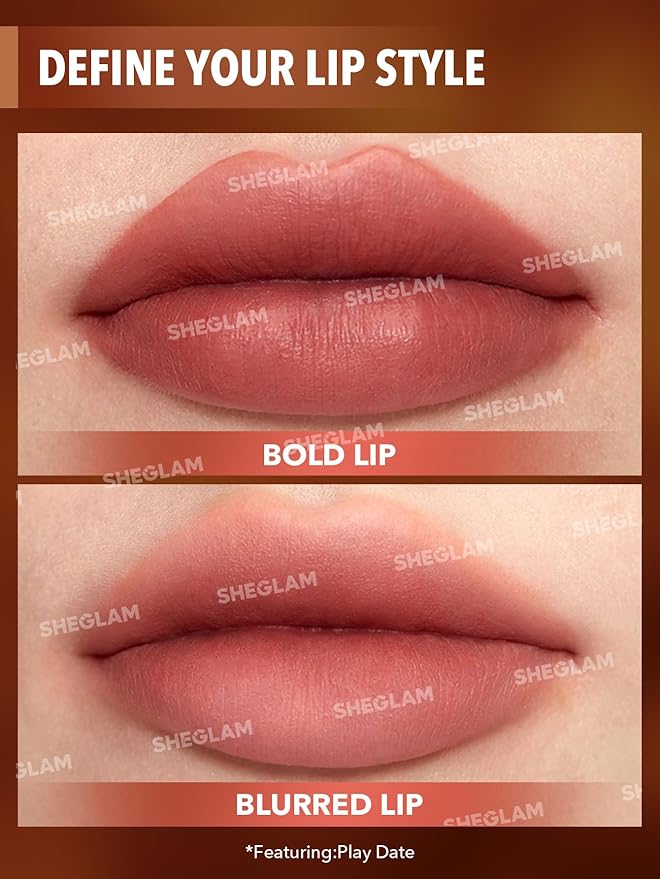 SHEGLAM Soft Haze Lip Blur Waterproof Liquid Lipstick Matte Transfer-Proof Lip Tint Lasting Super Stay Lip Stain-Just Smooches