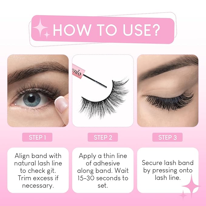 False Eyelashes 20 Pairs 16mm Long Lashes Manga Volume Look Wispy Lashes Faux Mink Lashes 3D Fluffy Cat Eye Lashes （style 20-068)