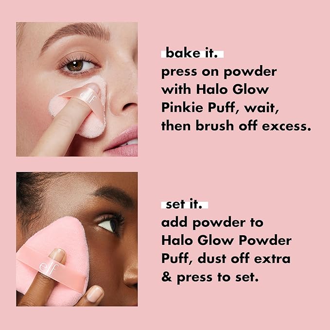 e.l.f. Halo Glow Soft Focus Setting Powder, Silky & Creates Soft Glow Without Shine, Smooths Pores & Lines, Vegan & Cruelty-Free, Deep/Rich