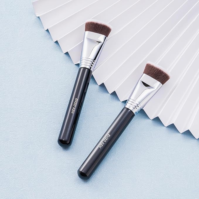 Flat Top Foundation Brush for Liquid Makeup, Liquid Foundation Brush, Flat Makeup Brush for Liquid Foundation, Make up Brush for Foundation, Makeup Brushes Foundation. (900F)