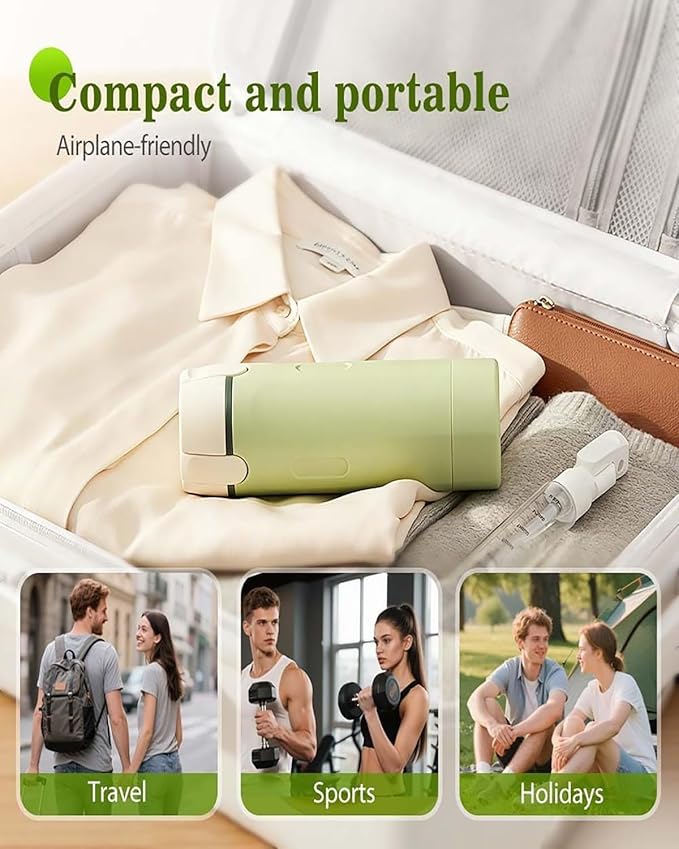 4 in 1 Travel Dispenser, Portable Leak Proof Refillable Squeeze Bottles with Label, 4 Pack 30ml Travel Size Bottle Set for Shampoo Lotion Conditioner Cream, Toiletry Storage Containers Gift (2Green)