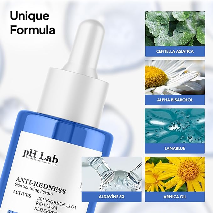 Anti Redness Serum, Reduces Capillary Cracks Appearance, Evens Skin Tone, Skin Soothing and Redness Reform Serum, 1.01 Fl Oz (Pack of 1)