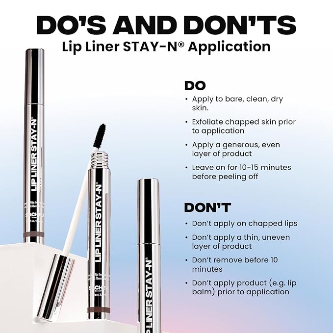 Sacheu Lip Liner STAY-N Peel Off Lip Stain — Long Lasting Waterproof Lip Tint with Hyaluronic Acid & Vitamin E — Transfer Proof Matte Finish, Vegan & Cruelty-Free (nOOHde)
