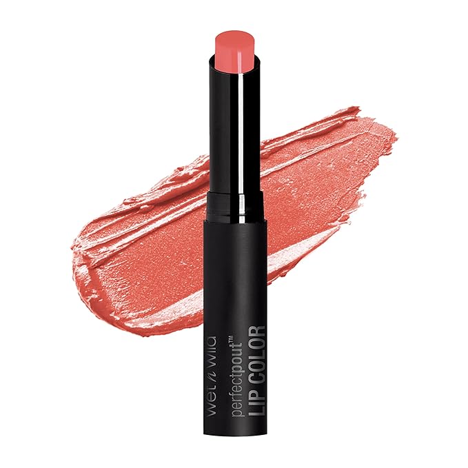 Lipstick By Wet n Wild Perfect Pout Lipstick Lip Color Pink Fiesta Party | Non-Tacky | Non-Sticky | Long Lasting